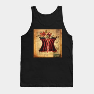 Dark Academia  victorian steampunk Paris vintage corset Tank Top